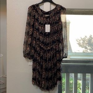 Etoile Isabel Marant Printed Dress Boho 38 NWT
